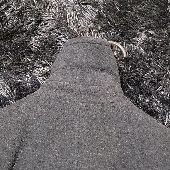 Calvin Klein Black Wool Pea Coat - Picture 9 of 9